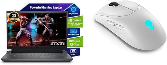 Dell (Smartchoice) G15-5530 Core i5-13450HX, NVIDIA RTX 3050, 6GB, 16GB RAM, 1TB SSD, FHD, Win-11, MSO' 21, 15.6", Dark Shadow Grey + Dell AW Tri-Mode Gaming Mouse