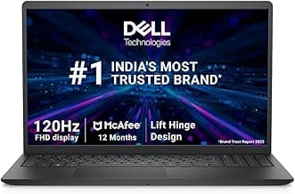 Dell 15, AMD Ryzen 3 7320U Processor (8GB RAM / 512GB SSD/Windows 11 + Office H&S 2024 + M365 / 15.6"(39.62 Cm) FHD Display / 12 Month Mcafee/Black Color/ 1.63 Kg/Thin & Light Laptop
