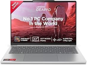 Lenovo IdeaPad Slim 5, AMD Ryzen 5 7535HS, 16GB RAM, 512GB SSD, WUXGA IPS, 13.3"/33.7cm, Windows 11, Microsoft 365 Basic + Office 2024, Grey, 1.6Kg, Backlit KB, 1Yr ADP Free, 83J2004HIN, Laptop