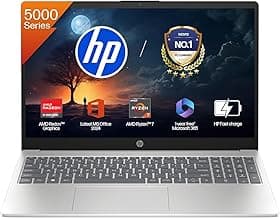 HP 15, AMD Ryzen 7 5825U, 16GB DDR4, 512GB SSD, 15.6-inch(39.6cm) Anti-Glare, FHD, Radeon Graphics, Backlit KB, 1080p HD cam (Win11, M365 Basic(1yr)*,Office Home24, Silver, 1.69kg) fc0533AU