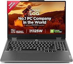 Lenovo LOQ AMD Ryzen 5 7235HS | NVIDIA RTX 4050 6GB (16GB RAM/512GB SSD/144Hz Refresh Rate/15.6" (39.6cm)/Windows 11/Office Home 2024/3 Mon. Game Pass/Grey/2.4Kg), 83JC00NYIN AI Gaming Laptop